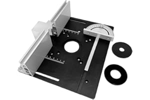 Set of 3 Router Table Insert Plate Aluminum Alloy Wood Milling Flip Board Trimming Machine Engraving Auxiliary Tool Woodworki