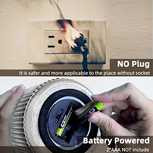 Battery Operated Lamp with Timer, Small Accent Lamp for Tables Cordless