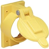 Marinco 7788CR Marine Lexan Weatherproof Electrical Cover with Lift Lid (Fits 50-Amp Single Receptacles 6369CR and 6370CR)