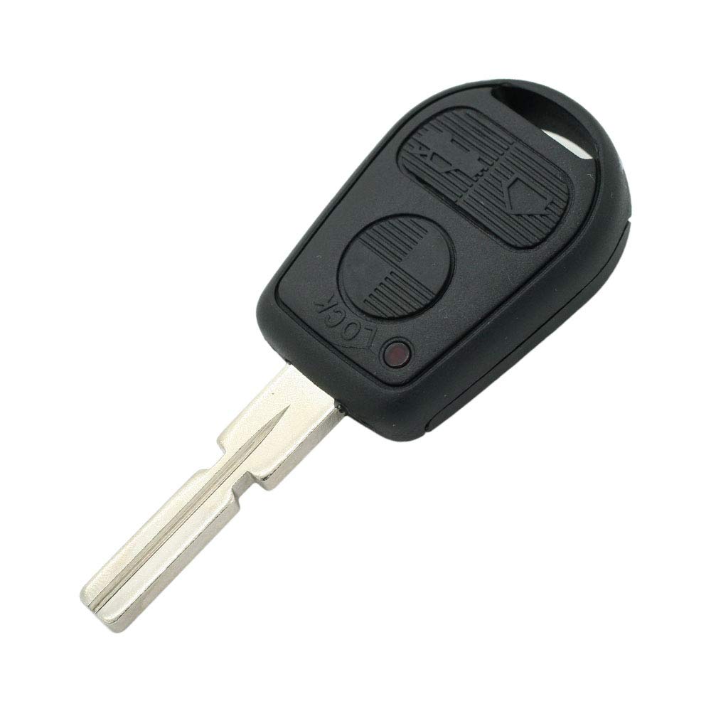 BROVACS Replacement Key Shell Compatible with BMW 3 Button Keyless Entry Remote Key Case Fob HU58 Blade PG901A