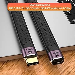 APEXSUN USB C Extension Cable(0.4Ft), Short USB-C