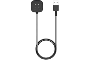 Nisyctk Charger for Fitbit Sense/Sense 2/Versa 3/Versa 4, Replacement USB Charging Cable for Fitbit Smart Watch (3.3ft/1m) (1)