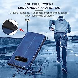 Jasonyu Flip Wallet Case for Samsung Galaxy S10