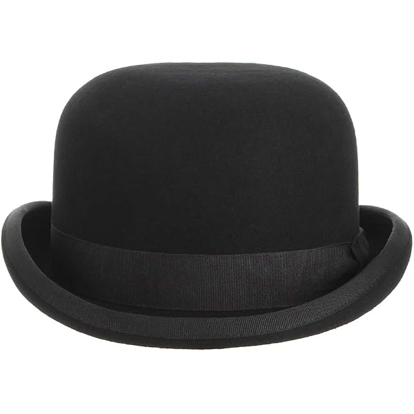 GEMVIE Black Derby Hat 100% Wool Theater Quality Hat Bowler  display picture 1