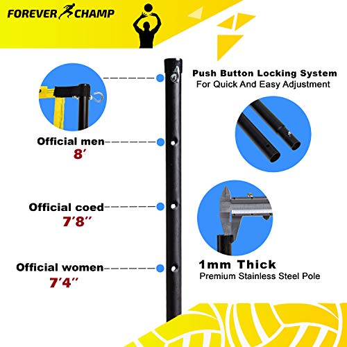 Forever Champ Volleyball Net System Includes 32x3 Feet Regulation
