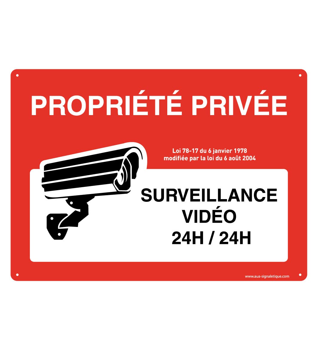 AUA SIGNALETIQUE 202107-AP-p-210x150 with Signal Sign, red, 210 x 150 mm