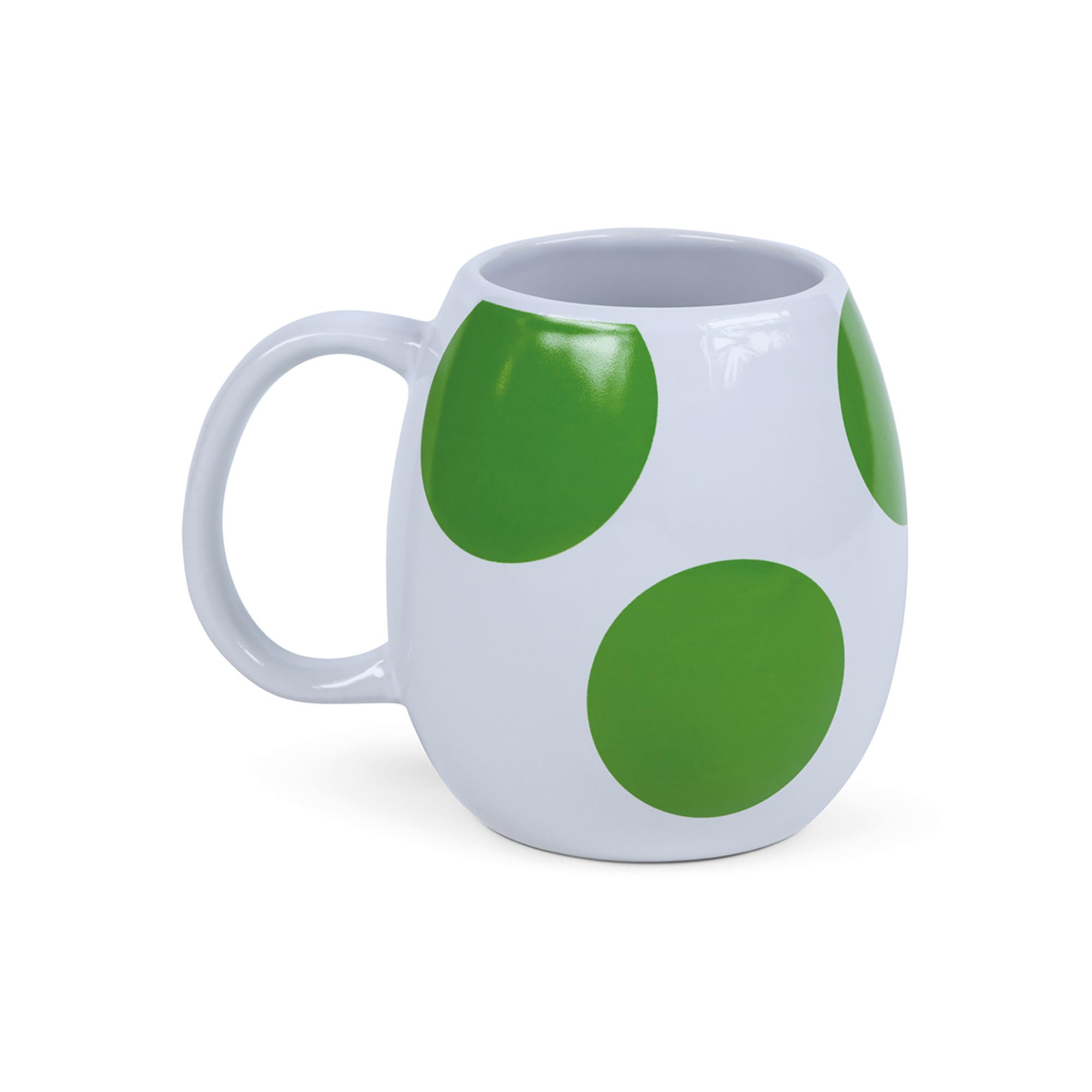 Super Mario Novelty Mug in Presentation Gift Box (Yoshi 3D Egg Design) 11oz Ceramic Mug - Official Merchandise, White.
