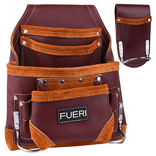 Professional 10 Pocket Carpenters Tool Pouch Framers Combo Bag Tool Kit