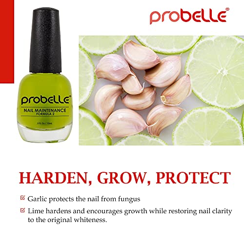 Probelle Formula 2 Nail Maintenance with Garlic and Lime, Nail Hardener