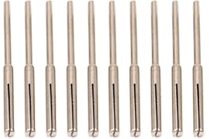 10Pcs Long Abrasive Holder Sandpaper Clamp Split Mandrels for Rotary Grinder Emery Cloth Clamp Rod Connecting Fixed Rod Sandp