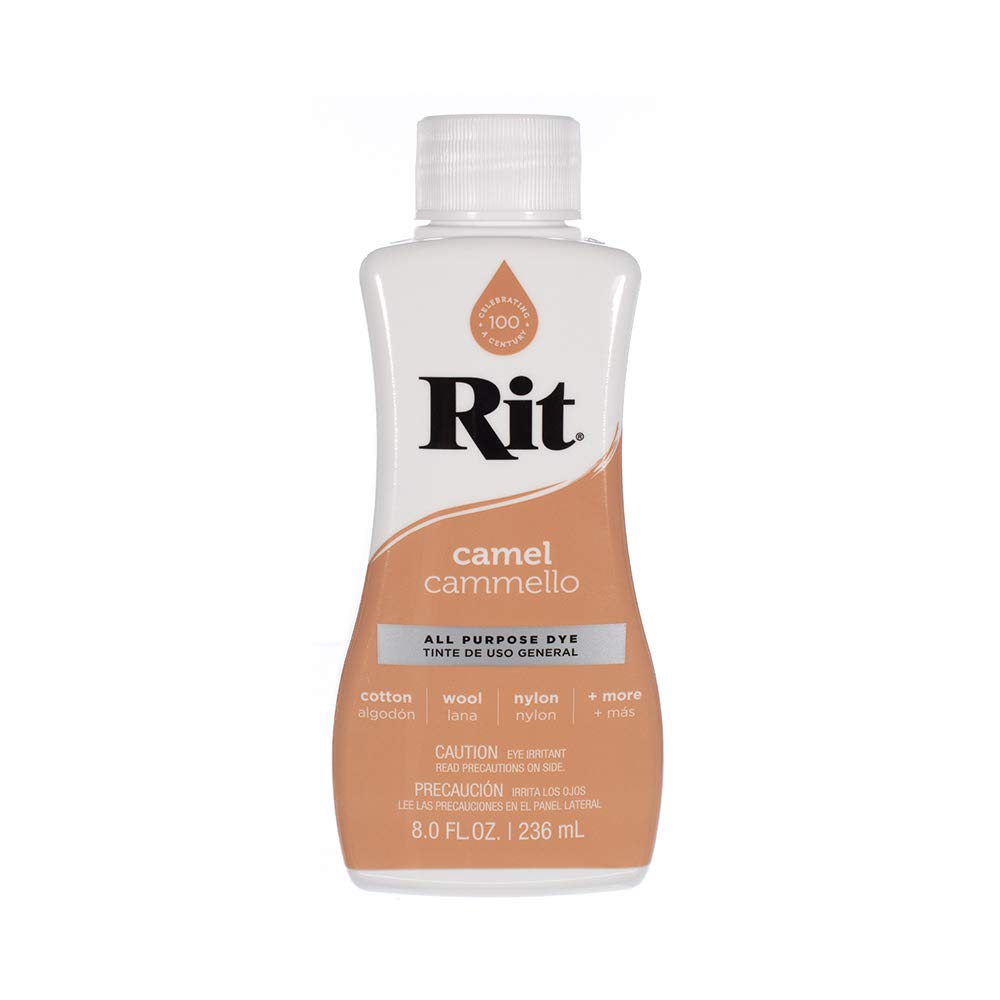 Rit Dye Liquid – Wide Selection of Colors – 8 Oz. (Camel)