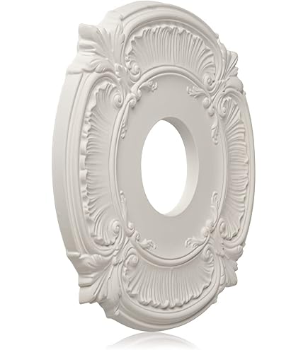 PYYAN-2 Pack PU Ceiling Medallion For Chandeliers, 12 Inch OD X 3.5