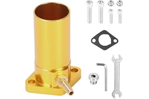 CYLEMOTO CNC Intake Pipe Inlet Manifold For VM24 PWK24 Carburetor For Predator 212cc 196cc 6.5hp GX160 GX200 CT200U BT200X KT196 MB165 MB200 Engine Gold