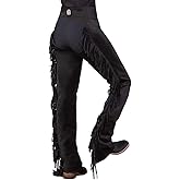 Rod's Premium Black Ultrasuede Chaps W/Stretch Panel