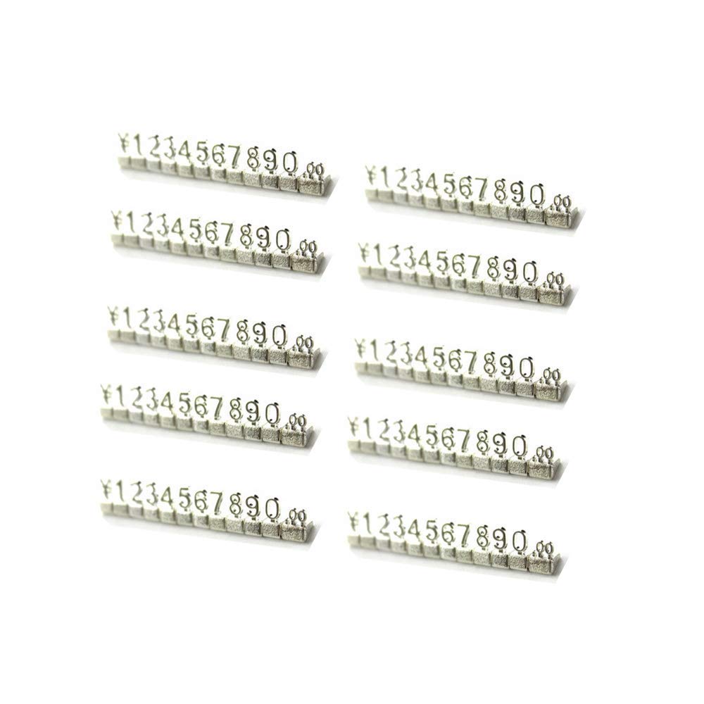 20 Sets 3D Metal Shelving Adjustable ￡ Price Cube Kit for Shop Display Jewelry Watch Shop Office Display Pricemarker Labels Silver