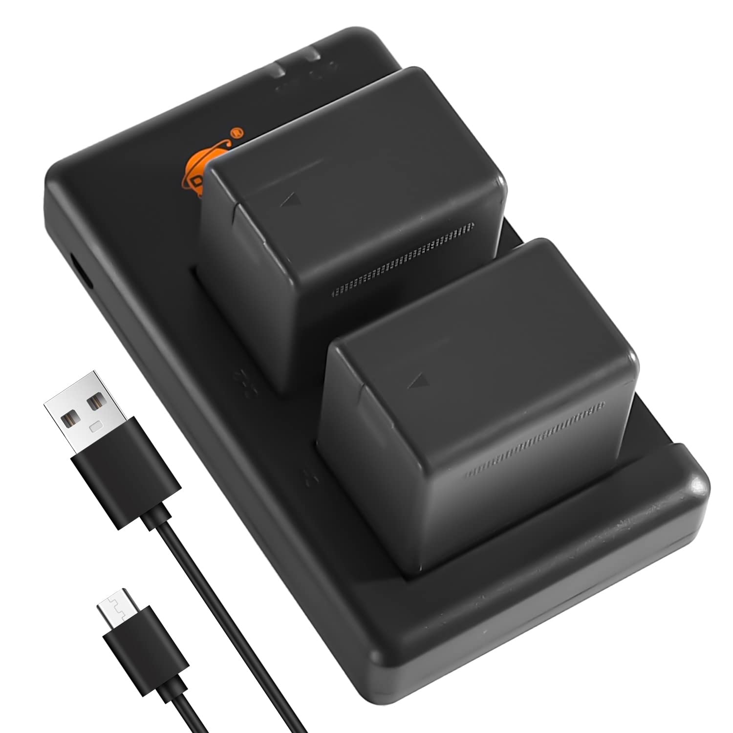 DSTE 2PCS VW-VBT380 VBT380 (3860mAh/3.7V) Battery Charger Set Compatible for Panasonic HC-V210, HC-V520, VW-BC10E, HC-W580, HC-V750, HC-WX970, HC-V710, HC-V720