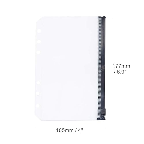 Antner Binder Pockets A5 Size 6 Holes Zipper Folders