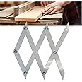 DWYYWSM Picket Master Pro 3 Point Center Finder for Precise Measurements, Woodworking Center Finder Marking Tool, Stainless S
