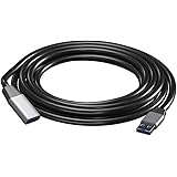 MutecPower 10 Feet Active USB 3.0 Male to Female Cable USB A Repeater Extender Cord - Black 3 Meter – Compatible with Laptops