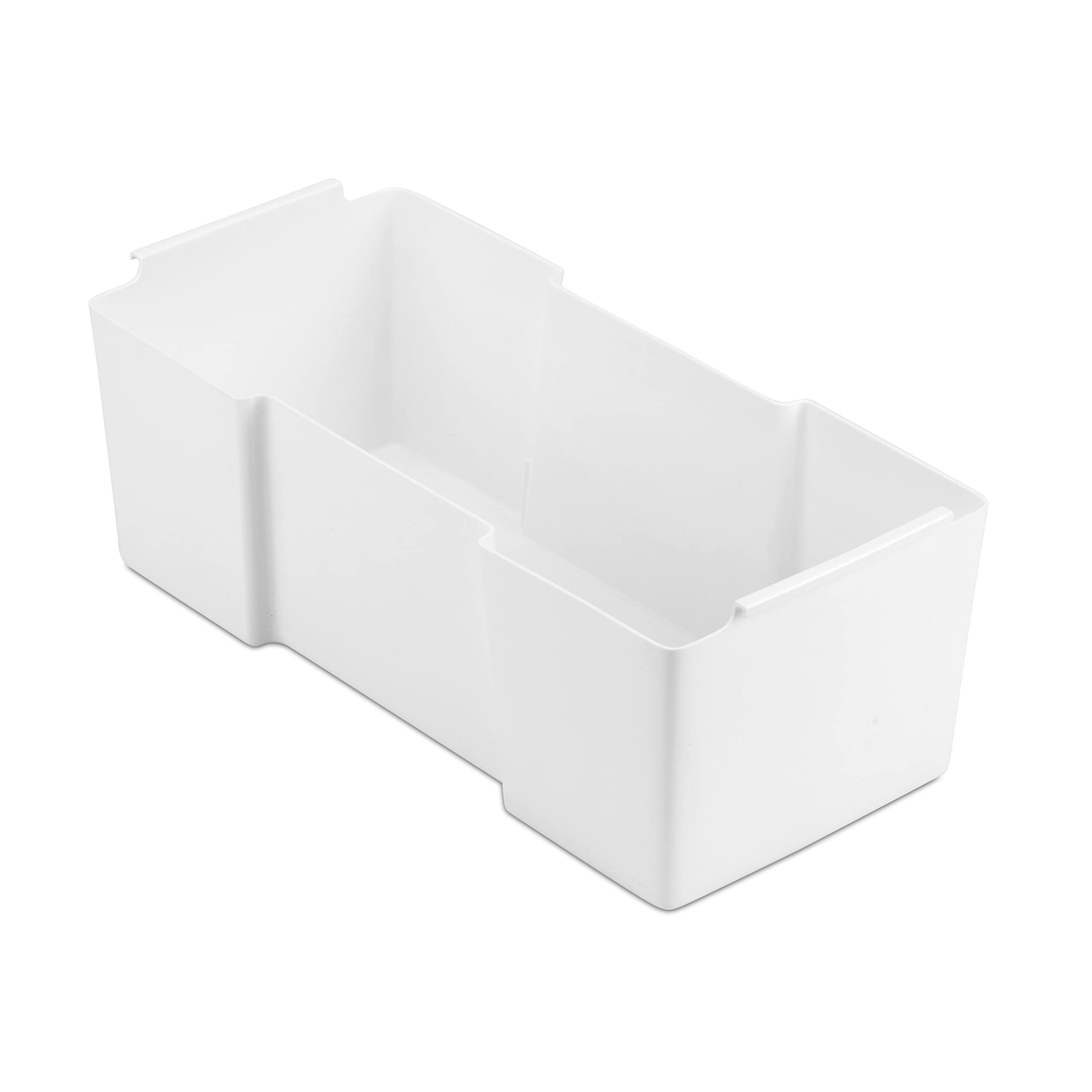 TATAY Organiser Tray, 100% recycled materials, Drawer Organiser, Ideal for our 35L and 60L Storage Boxes, Colour White Pergamon. Dimensions 34 x 15,5 x 12,5 cm