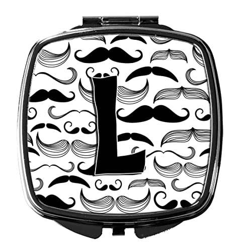 Caroline's Treasures CJ2009-LSCM Letter L Moustache Initial Compact Mirror Deco…