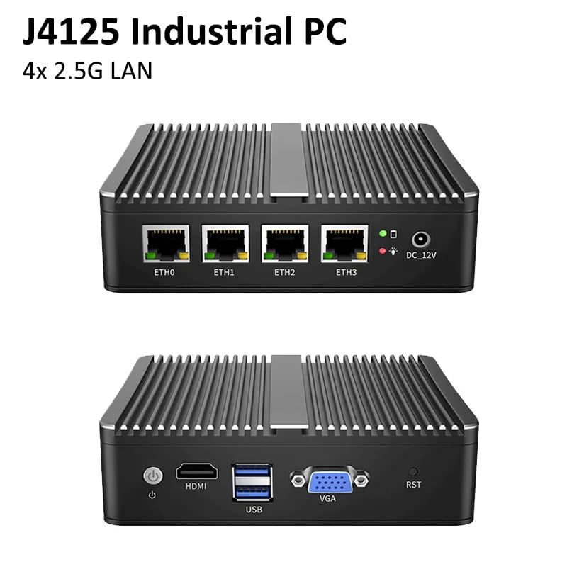 HKUXZR Micro Firewall Appliance, 4 Inter i226-V