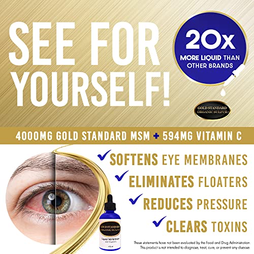 H2O Air Water Americas Liquid MSM Drops with Vitamin C 8 Ounces