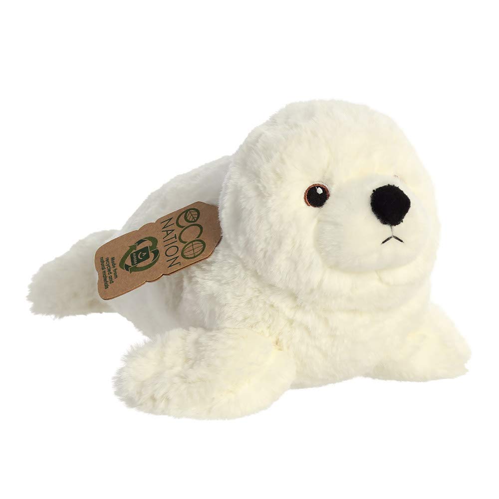Aurora, 35014, Eco Nation, Seal, 12In, Soft Toy,White
