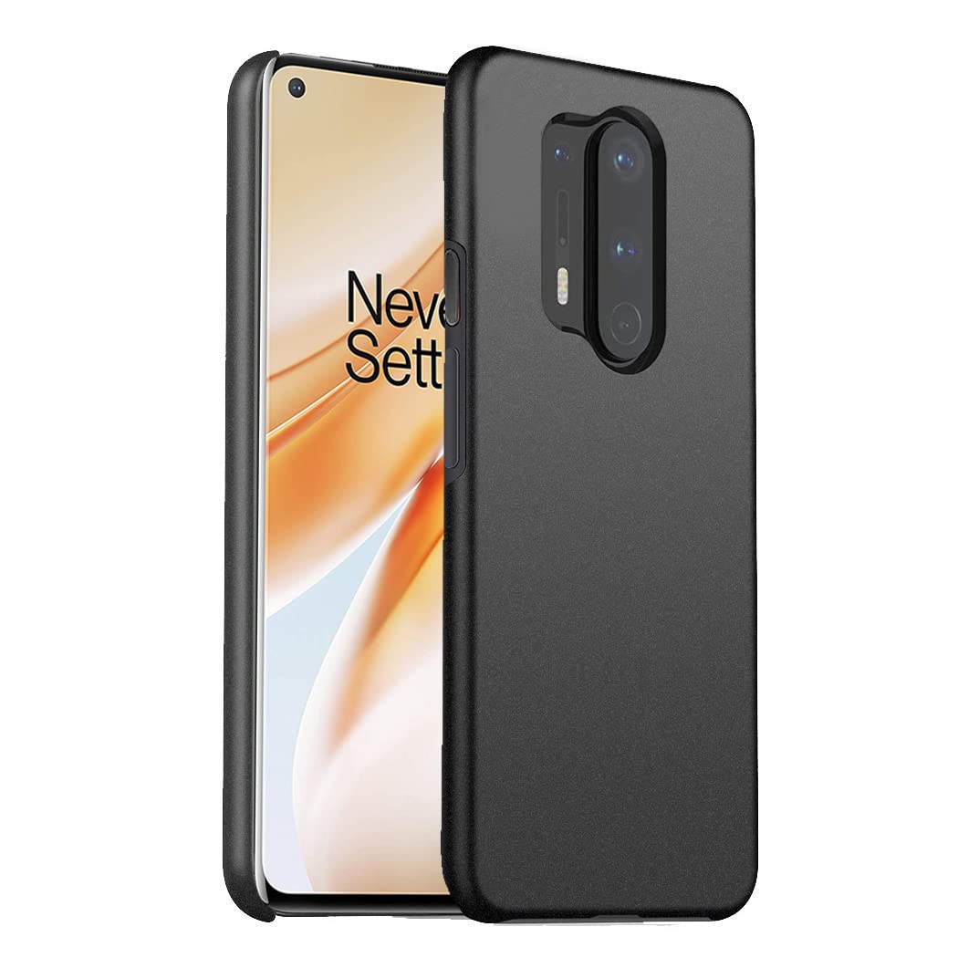 OnePlus 8 Pro Case Ultra Slim Thin Armour Hard Case Matte Rubberized Cover For OnePlus 8 Pro (Black)