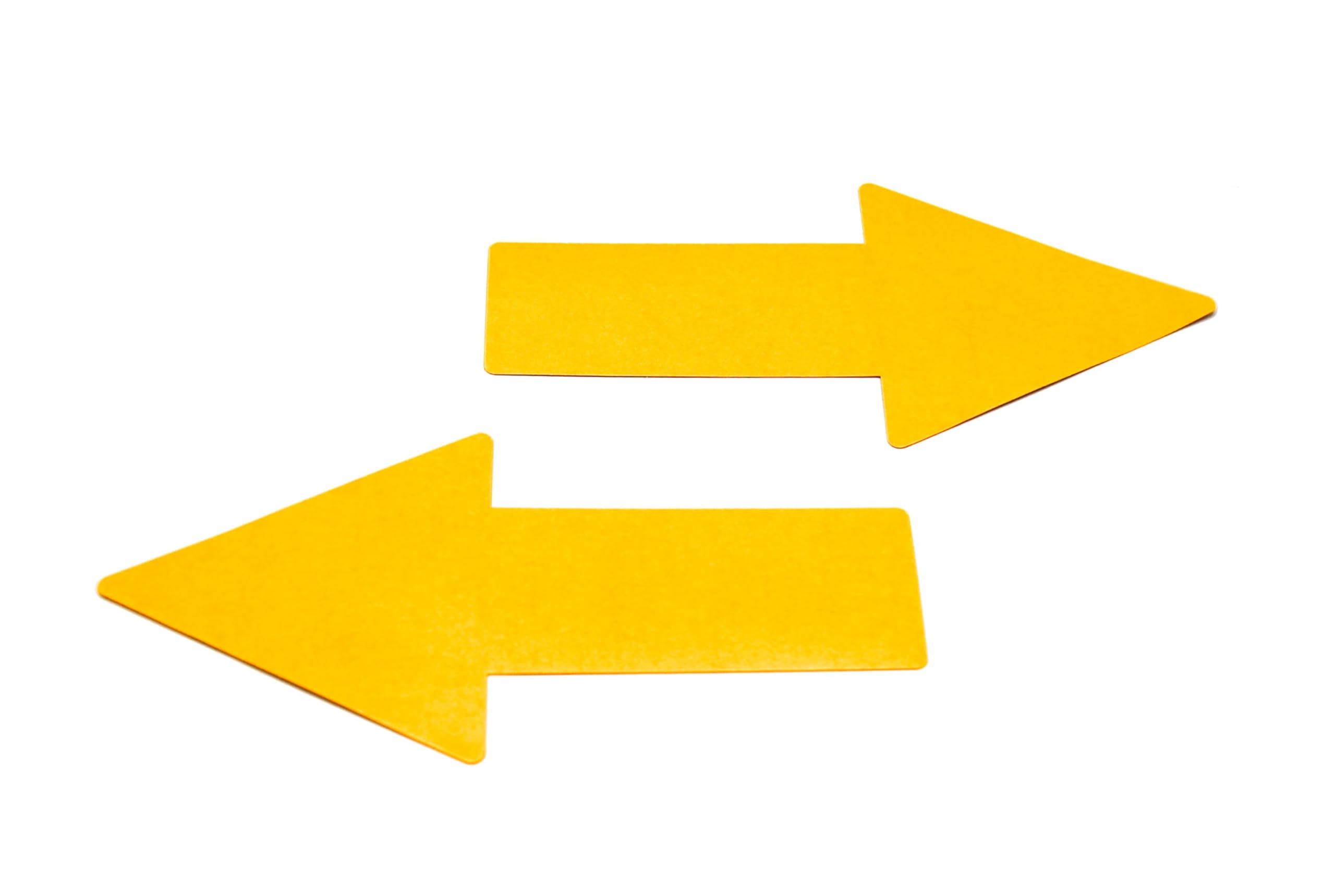 Tarifold Es 197404-Pack of 10 Adhesive Arrows for Floor Signage, 50 x 200 mm - High Resistance, Yellow
