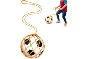 WEMORA Solo Soccer Ball Net Kicker and Ideal Practice Training Aid for Kids Youth Adult Fits Ball Size 3 4 5 Bungee Trainer Juggling Net