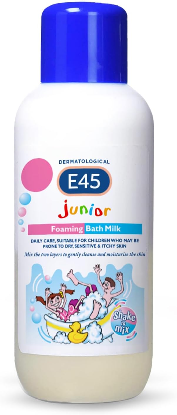 E45 Dermatological Junior Foaming Bath Milk 500 ml – Kids Bath Foam