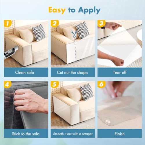 Cat Scratch Protection, 30 x 300 cm Scratches for Cats, Sofa Cats, Scratches Protectors for Sofas, PVC Anti-Scratch Protector, Protector for Sofa Door and Furniture