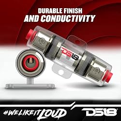 DS18 FHSAGU80A Round AGU Fuse Holder with 80A Fuse