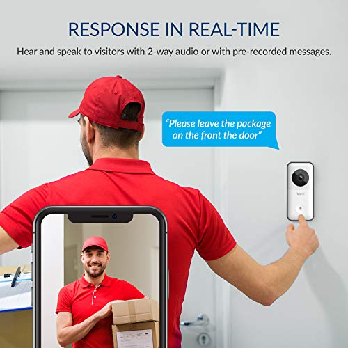 Kami Video Doorbell, Wireless Smart Doorbell Camera WiFi HD, Night Vision, Motion/Human/Face