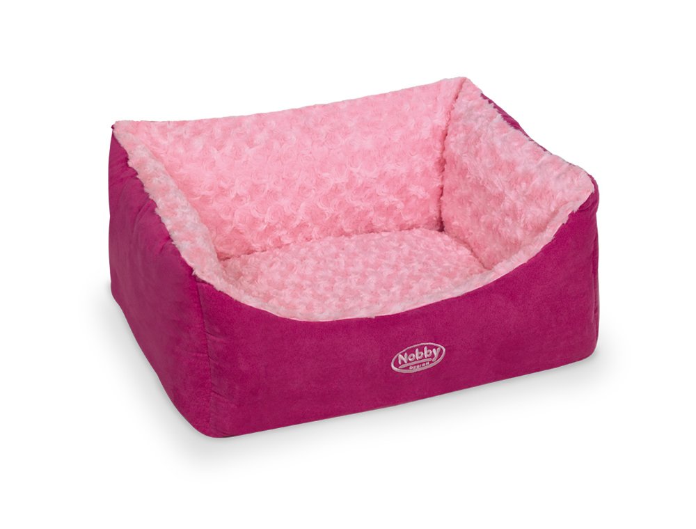 Nobby Comfort Square Bed Arusha, 60 x 48 x 19 cm, Pink