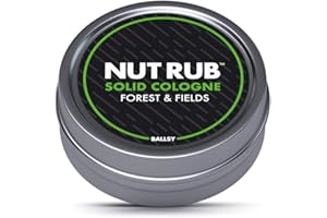 Ballsy Body & Groin Rub, Cologne for Everywhere, with Beeswax, Coconut and Sunflower Seed Oil, Forest and Fields .85 oz