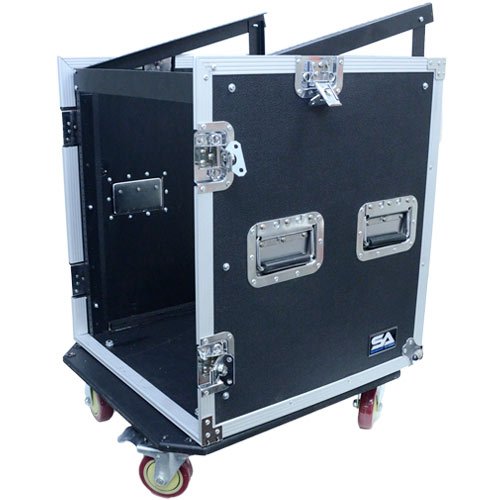 Seismic Audio SAMRC12U 12 Space Rack Case with Slant Mixer Top and