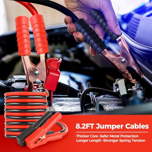 Emergency Breakdown Kit, 76 in 1 Multifunctional Roadside Assistance Car Breakdown Kit with Jumper Cables, Tow Rope, Triangle, Flashlight, Safety Hammer, etc