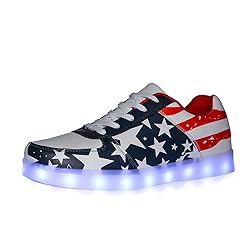 YuanRoad Unisex LED Shoes Light Up Shoes for Women