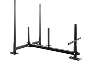 VEVOR 21Inch Fitness Sled Red Training Sled Speed for Athletic Exercise and Speed Improvement (Black HRRK09A)