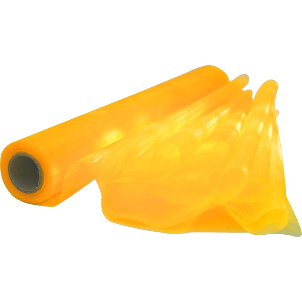 Time to Sparkle 2PCS 26M x 29cm Sheer Organza Roll Sash Fabric Table Runner Sashes Chair Cover Bows Swags Wedding Party (Sunblast)