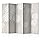Murando Raumteiler Paravent 225x172 Cm - Beidseitig Bedruckt Mit Geometrischem Design
