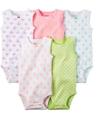 Baby Girls' 5-Pack Bodysuits