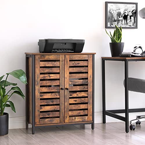 VASAGLE LOWELL Standing Storage Cupboard, Accent Side