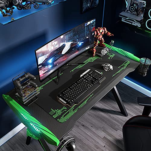 GALAXHERO 47“ Large Gaming Desk with Music Sync Color Change RGB LED