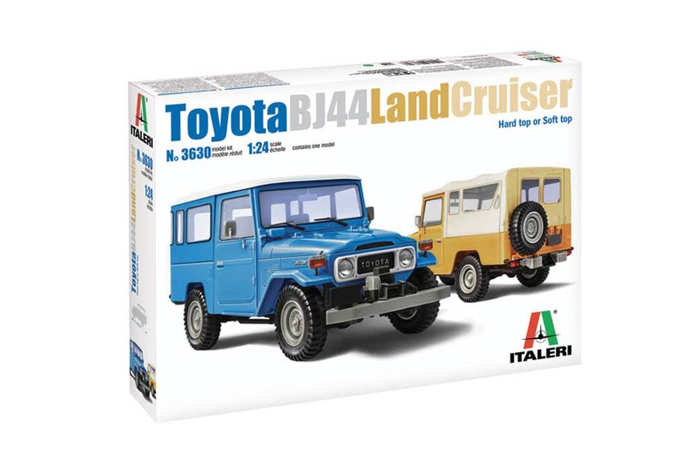 Italeri 3630S - 1:24 Toyota BJ-44 Landcruiser So./Ha.Top, Model Making, Kit, Standing Model Making, Crafts, Hobby, Gluing, Plastic Kit, Detailed, Multi-Coloured