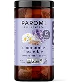 Paromi Chamomile Lavender Rooibos Organic Tea, Signature Jar, 15 Count