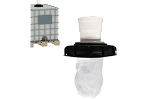 Water Butts Barrels, IBC Tank Lid Filter Rainwater Tank Lid Nylon IBC Filter Adapter for Rainwater IBC Container 165mm
