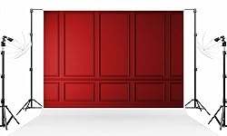Kate 10×10ft Red Wood Pannel Photo Backdrop